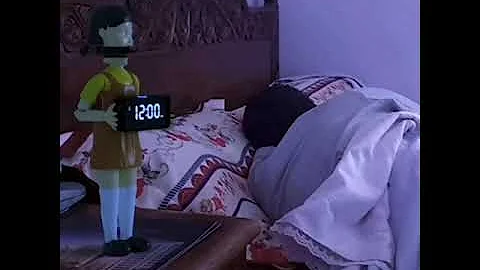 New Squid Game Alarm Clock To Wake You Up, Red Light Green Light Doll Clock Funny Doll 🤣😂🤣