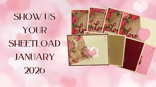 Valentine’s Day Cards | January 2026 SheetLoad of Cards + KCC Mystery Card Kit