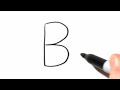 How to draw a butterfly using the letter b