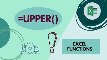 How to use UPPER in Excel