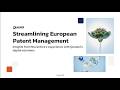 Ref:LZkshcyrpUQ Streamlining european patent management : insights from noventive s with questel s solutions