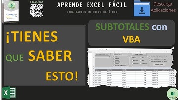 ESQUEMA de DATOS (Subtotales) desde VBA