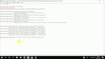 Plotting a interactive google map using folium pacakge in python