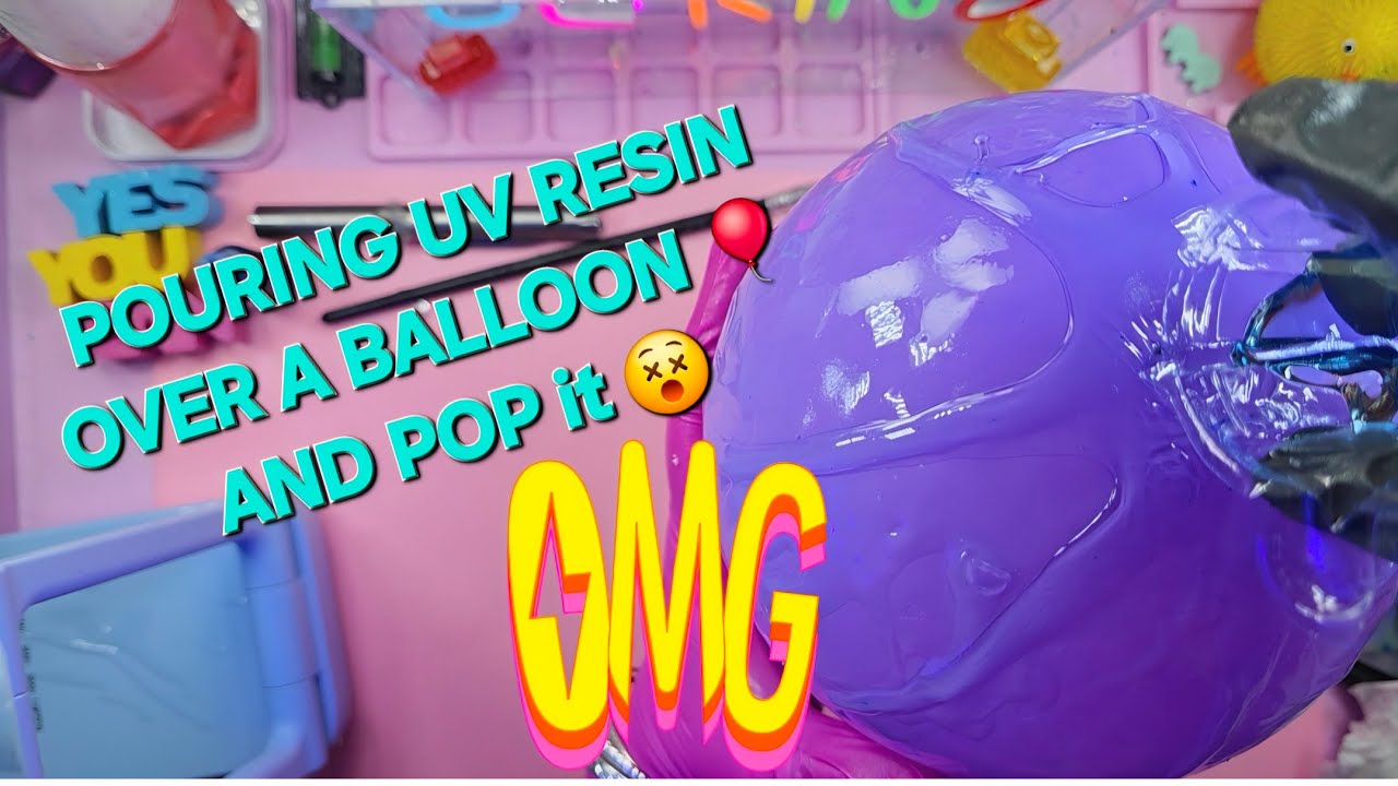 274/ Making An Aquarium Using Uv Resin And A Balloon 🎈 😳 