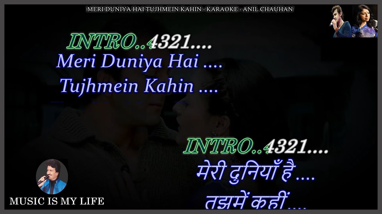 Meri Duniya Hai Tujhmein Kahin Karaoke With Scrolling Lyrics Eng. & हिंदी Meri Duniya Hai Tujhmein Kahin Karaoke With Scrolling Lyrics Eng. & हिंदी