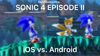 Sonic 4 Episode II Mobile: Graphics Comparison screenshot 2