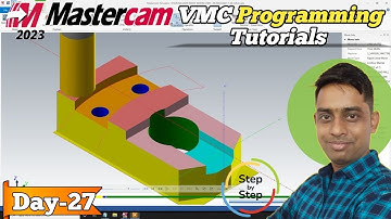 Mastercam Mill Tutorial 2024 - Step by Step Full Guide for Beginners #mastercam