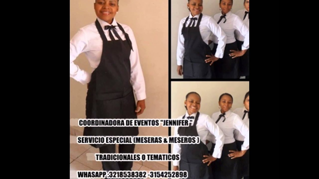 MESERAS /MESEROS , TEMATICOS O TRADICIONALES Y GASTRONOMIA WASAPP:  3218538382 - YouTube