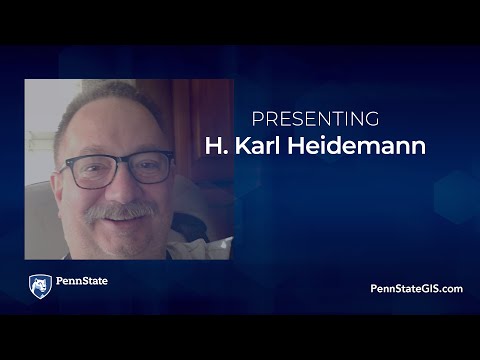 Karl Heidemann, instructor, Geospatial program at Penn State.