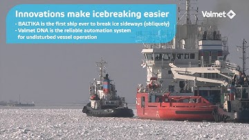 Valmet - The world’s first oblique icebreaking vessel “BALTIKA” chooses Valmet DNA