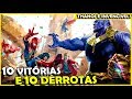 THANOS: OS 10 MAIORES TRIUNFOS (E 10 MAIORES DERROTAS)