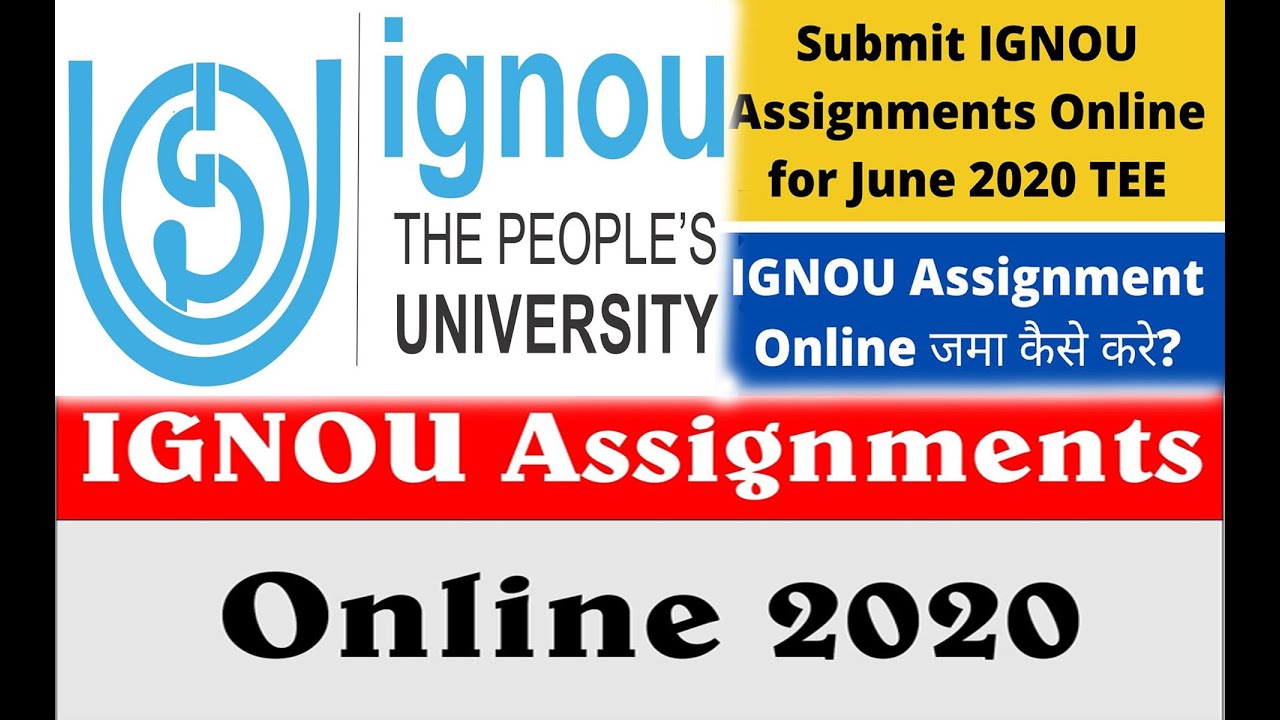 ignou assignment submit form