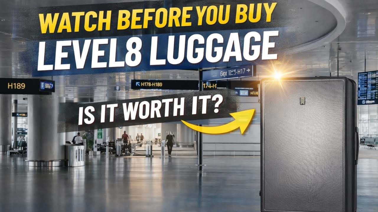 BEST Travel Luggage Level 8 Luminous Textured Checked Bag Watch