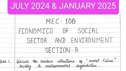 MEC 108 Solved handwritten assignment 2024-2025 | MEC 108 solved assignment in English 2024-2025 |