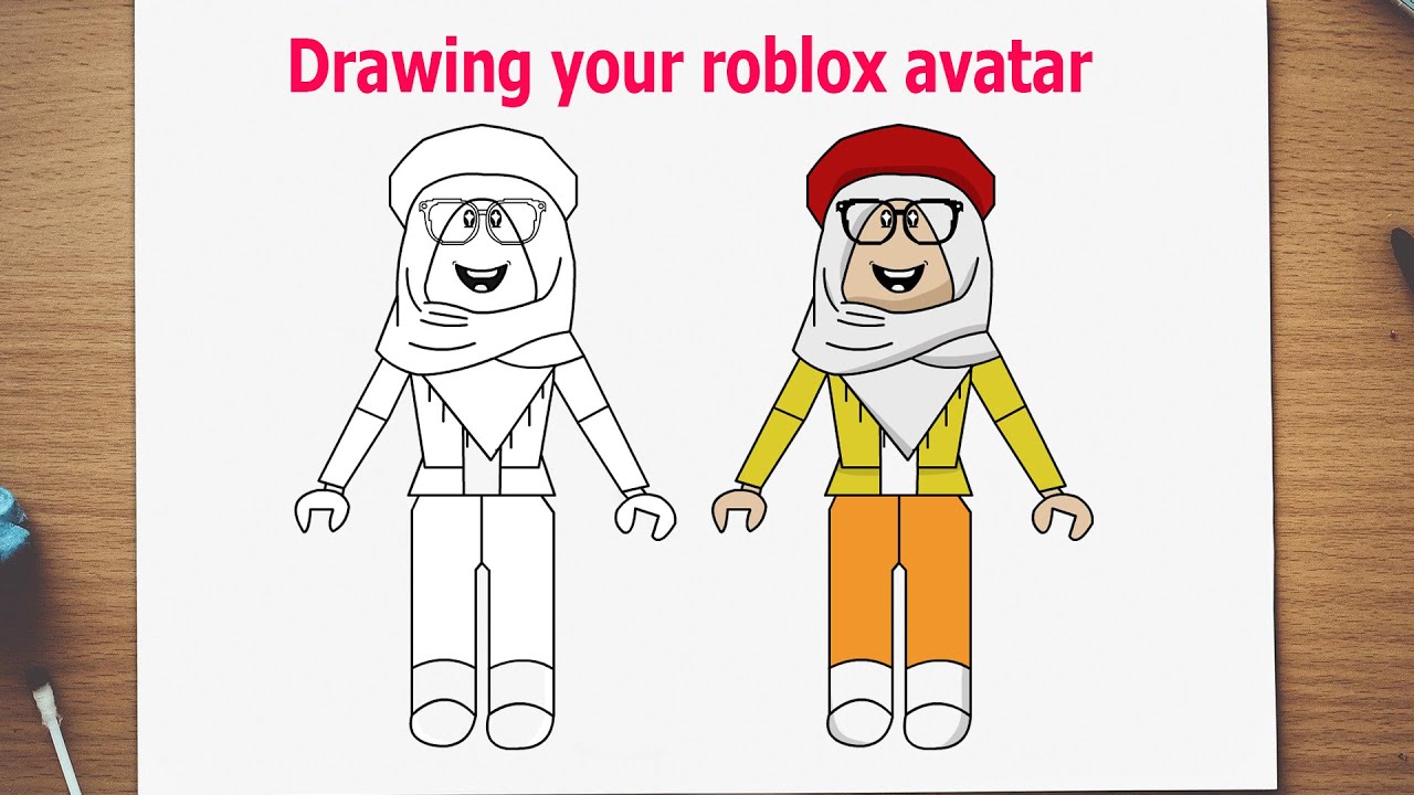 Did the Draw your Roblox Avatar challenge thing : r/roblox