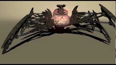 Animated spider walk in Maya.mov