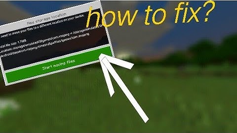 How to fix "Start moving files" easy #minecraft