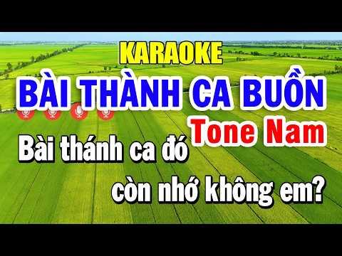 Karaoke Bài Thánh Ca Buồn Tone Nam ( B ) Nhạc Sống | Trọng Hiếu Beat
