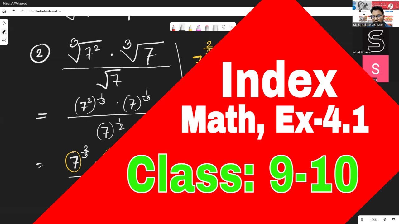 Class 9-10 Math Chapter 4.1 || Index সূচক || SSC Math Exercise 4.1 ...