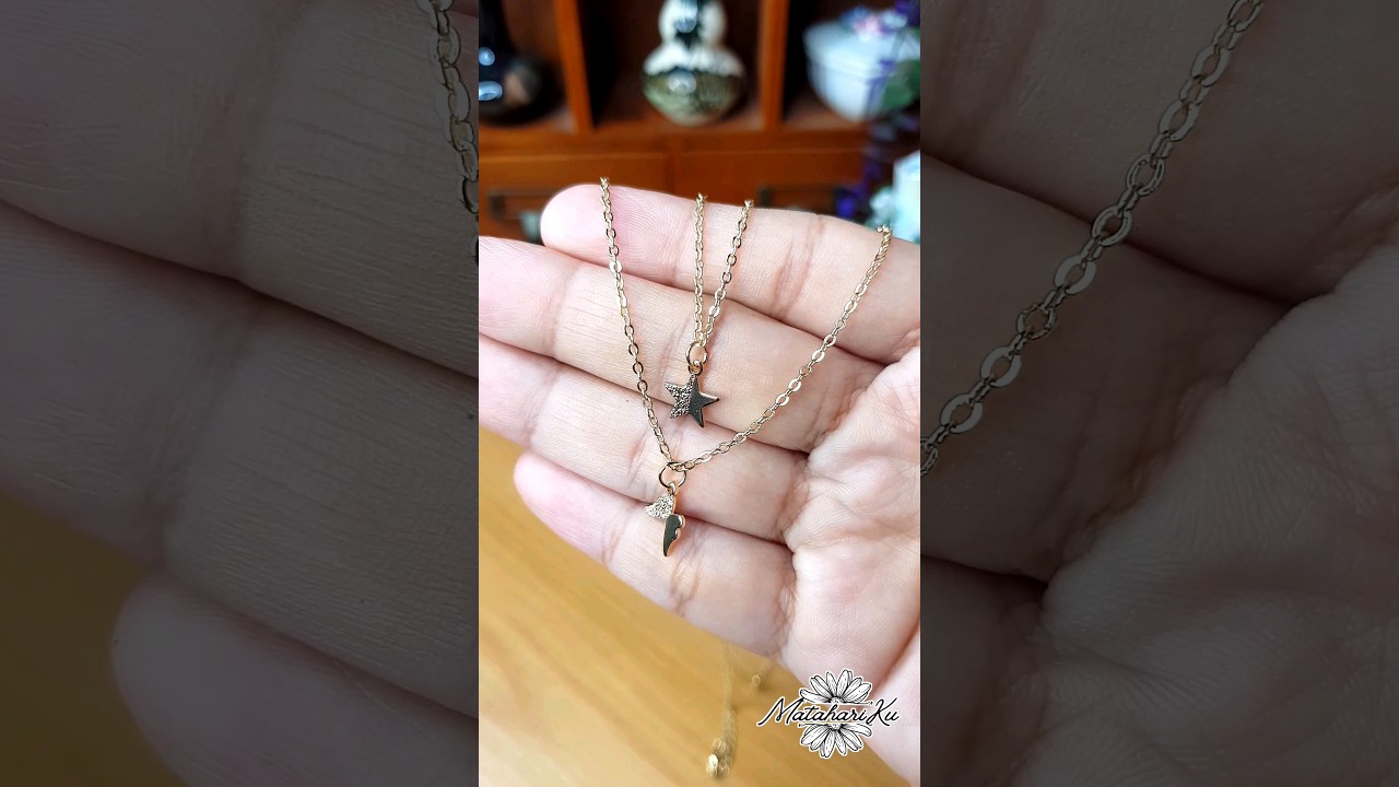 How to Attach a Pendant to a Necklace🦋🎇 necklace pendant gold 