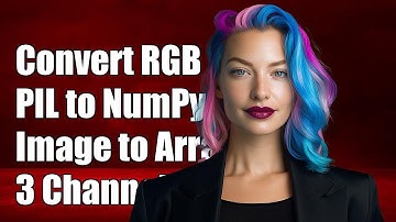 Convert RGB PIL Image to NumPy Array: 3 Channels Explained