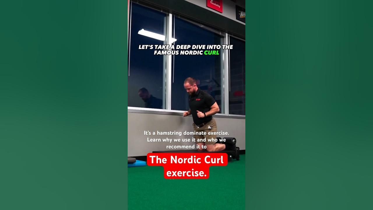 The Nordic Curl exercise is a hamstringdominant exercise that helps