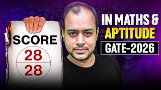 Celebrity Smart Strategy to Score 28/28 in Maths & Aptitude in GATE 2026?? | All Branches | Ankit Goyal Wealth