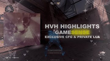 hvh highlights with gamesense/skeet crack | exclusive config | unhittable aa | best lua