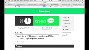 Creating IFTTT Trigger