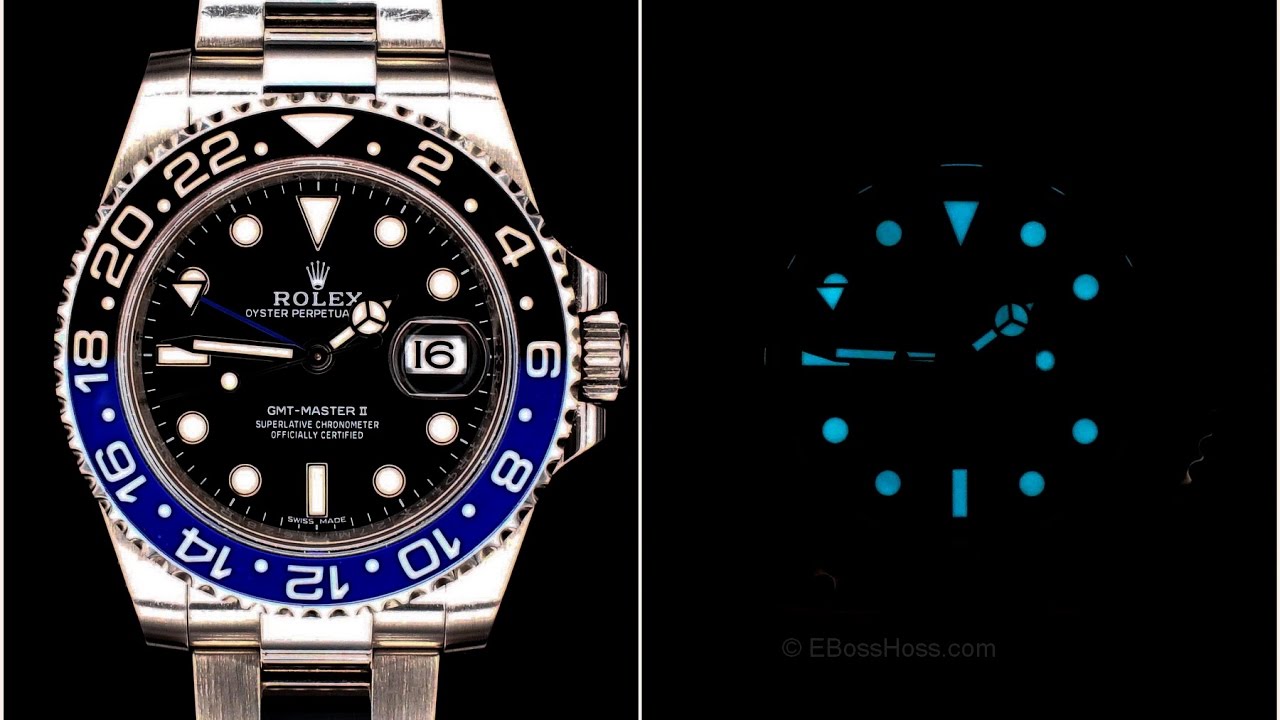 ROLEX GMT Master II 11670 BLNR Batman 