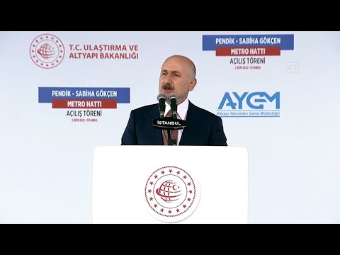 Bakan Karaismailoğlu Pendik-Sabiha Gökçen Havalimanı Metro Hattı Açılış Töreni'nde konuştu