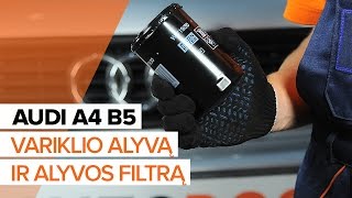 Montavimo Alyvos filtras AUDI A4 Avant (8D5, B5): nemokamas video