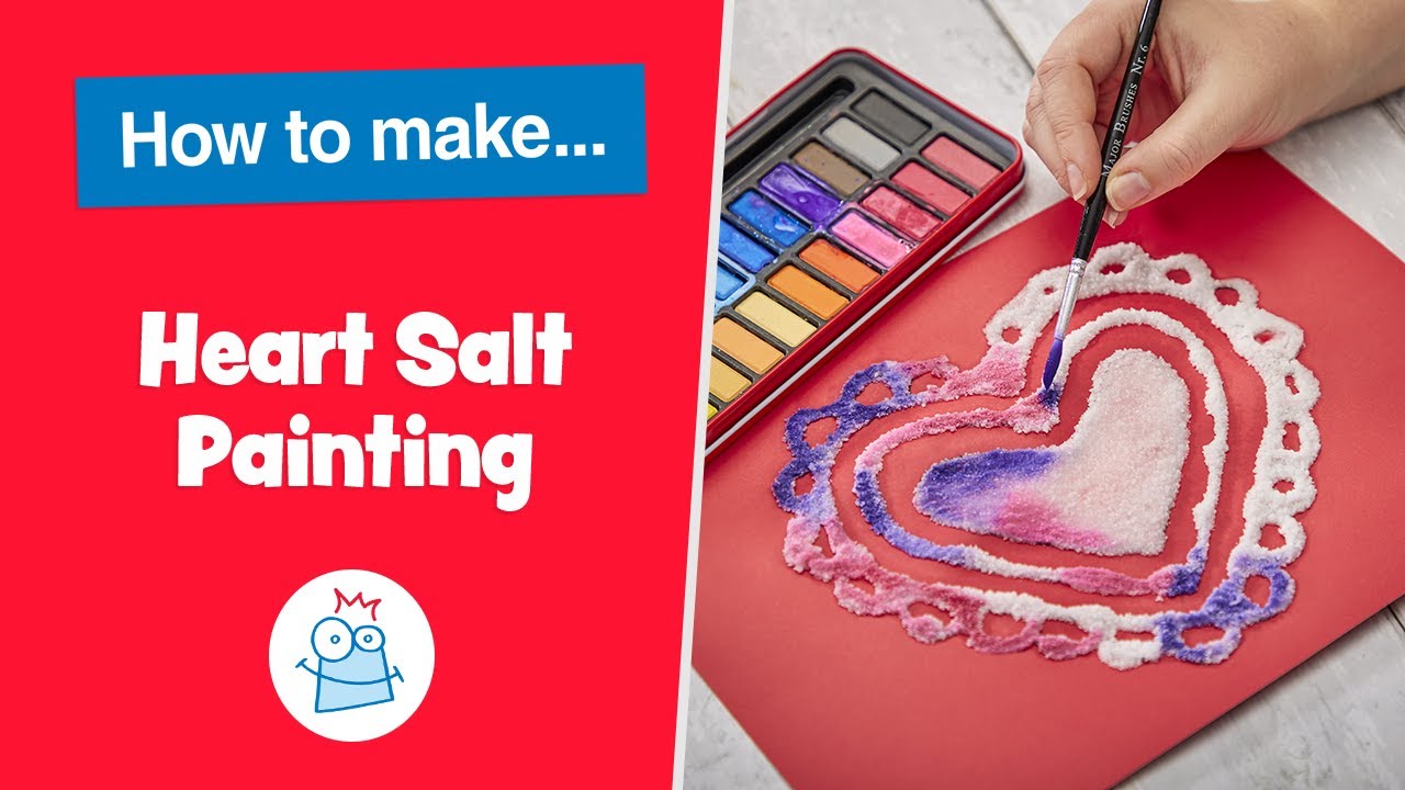 How to make Heart Salt Painting Baker Ross YouTube