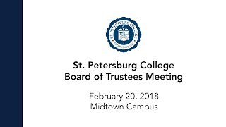 Board Of Trustees Meeting: 2-20-18