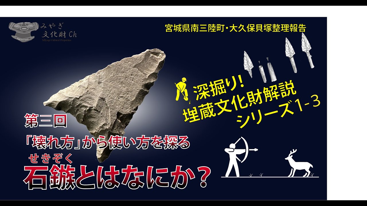 深掘り！埋蔵文化財解説シリーズ」宮城県南三陸町大久保貝塚 第三回