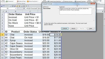 Analyzing and Evaluating Formula in Excel 2010 Data models -  Audit and Evaluate Formula