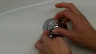 How to Remove a Popup Tub Drain Plug Stopper  Easy  No screw, no tools needed.