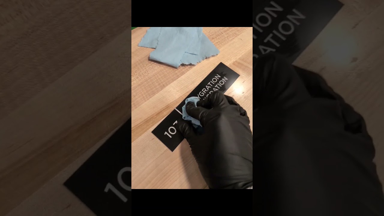 Engraved name plates 💪 