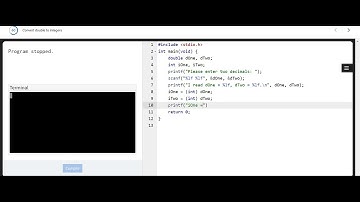 Convert double to integers in C