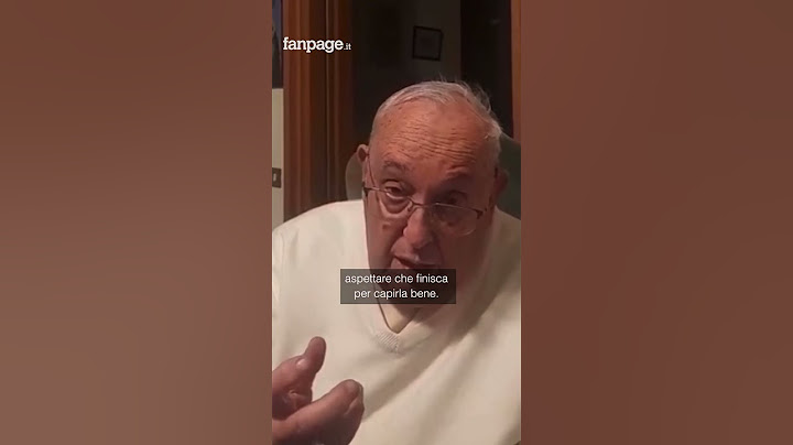 Il video inedito di Papa Francesco e il messaggio ai giovani: "Imparate ad ascoltare, aiuta la pace"