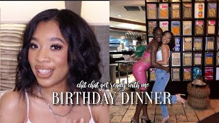 Let's Talk...CHIT CHAT GRWM: were going to a BIRTHDAY DINNER |MAKEUP + OUTFIT| CHIANTI ANIYA