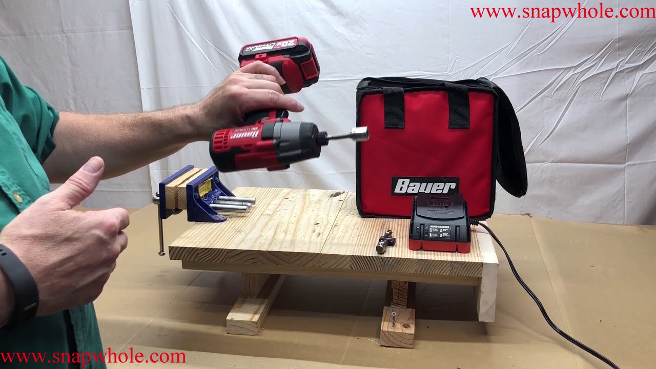 Harbor Freight Bauer 20v 1/4 Inch Impact Driver Review - YouTube