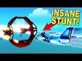 Ultimate Plane Stunt: Folding Plane Through Circular Plane! - Trailmakers Multiplayer