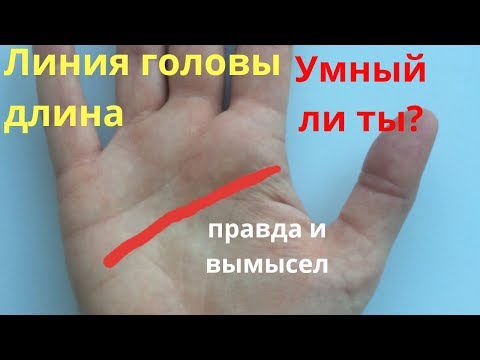 Линия головы: длина. Умный ли ты? Правда и вымысел//Хиромантия