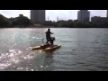 Aiden on the lake in Austin