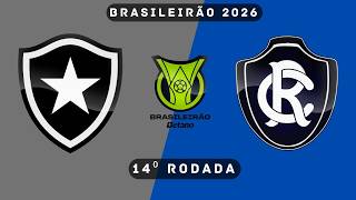 BOTAFOGO X REMO | Brasileirão 2026 | 14ª Rodada | Simulação PES 21 (Gogosz Patch)