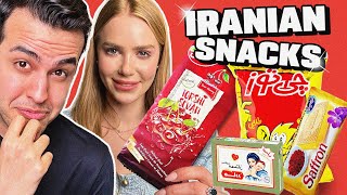 تست خوراکی های ایرانی با کیت 💥 Trying IRANIAN SNACKS