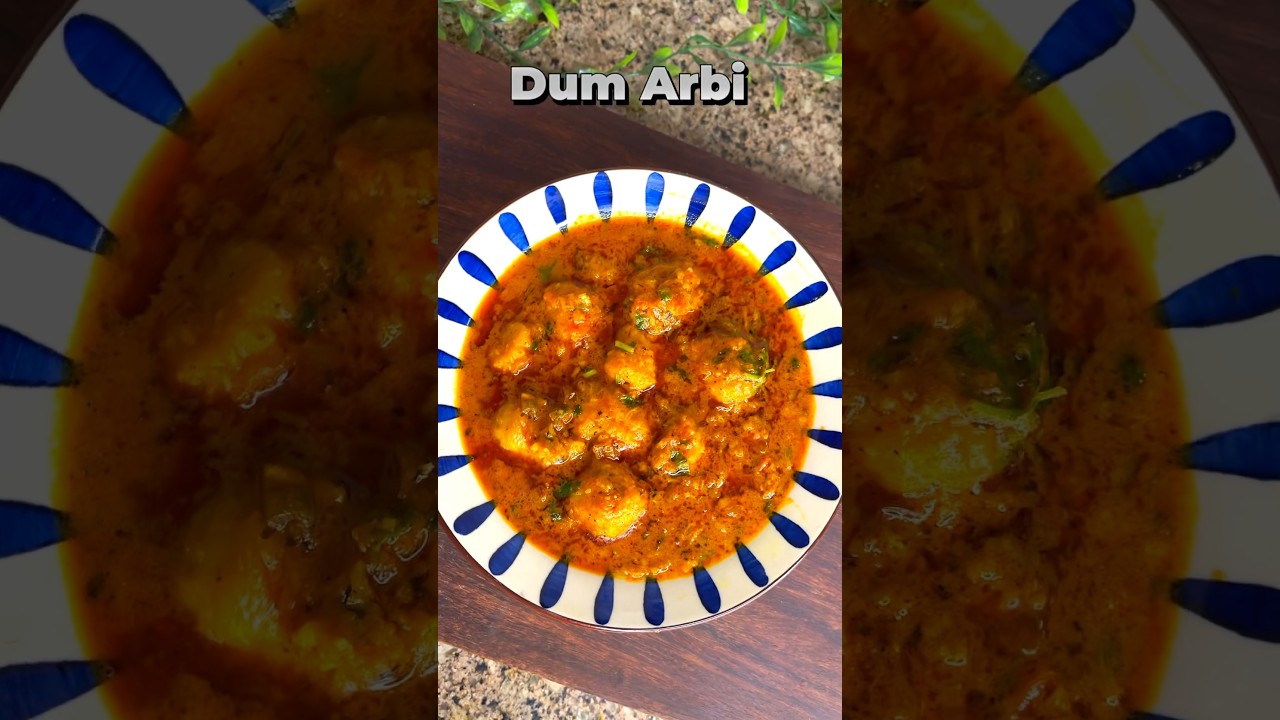 Dum Arbi Masala 😍Unique Arbi Recipe 