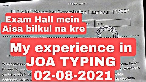 My Experience in JOA Typing Test!