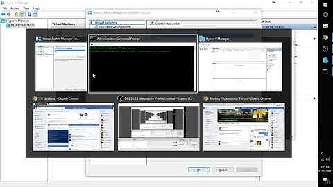 Kubernets on Windows 10 hyperv part 1